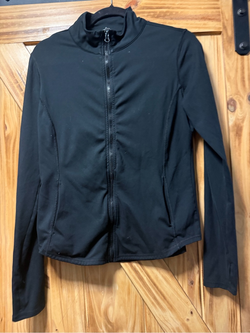 90 Degree By Reflex Black Full-Zip Utility Jacket